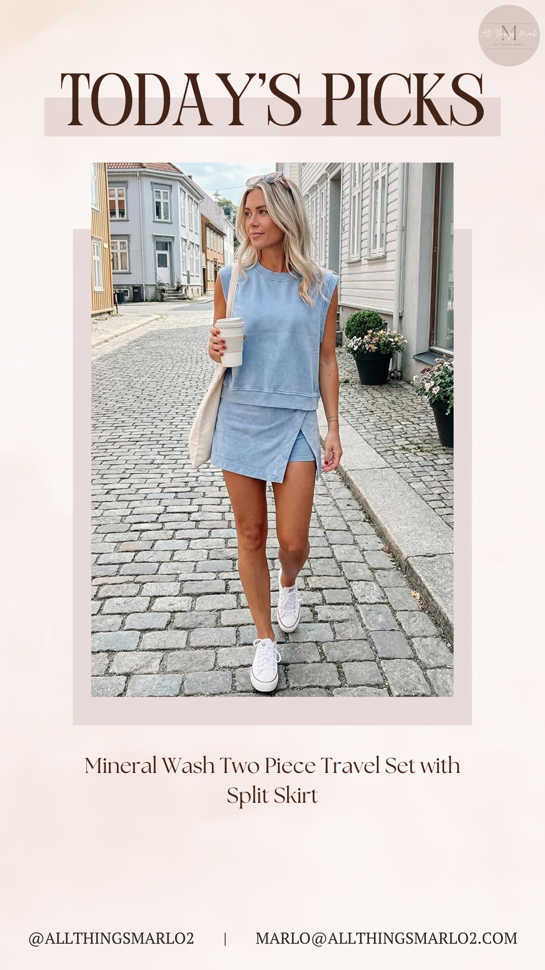 Mineral Wash Two Piece Travel Set with Split Skirt 

 #LTKSeasonal #LTKWorkwear #LTKTravel