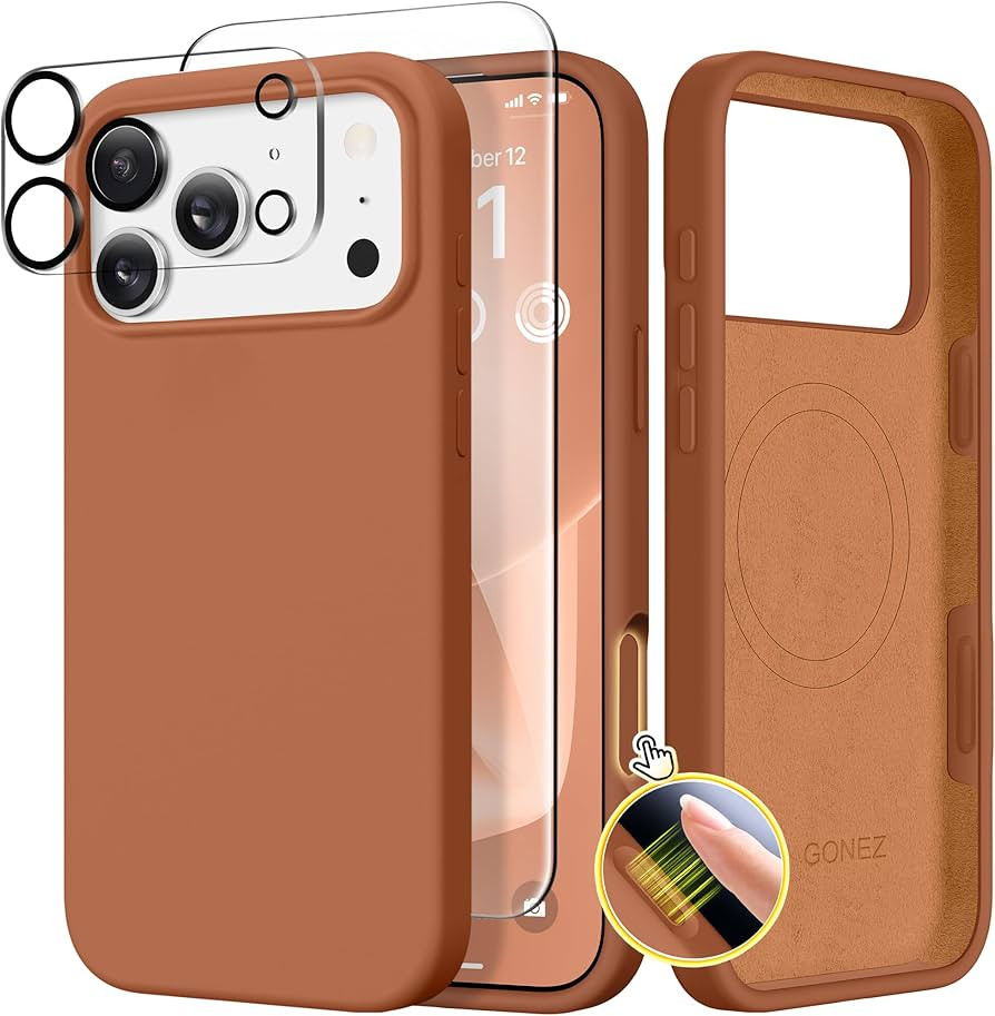 GONEZ Magnetic for iPhone 17 Pro Max Case, Compatible with MagSafe, [Screen Protector + Camera Le... | Amazon (US)