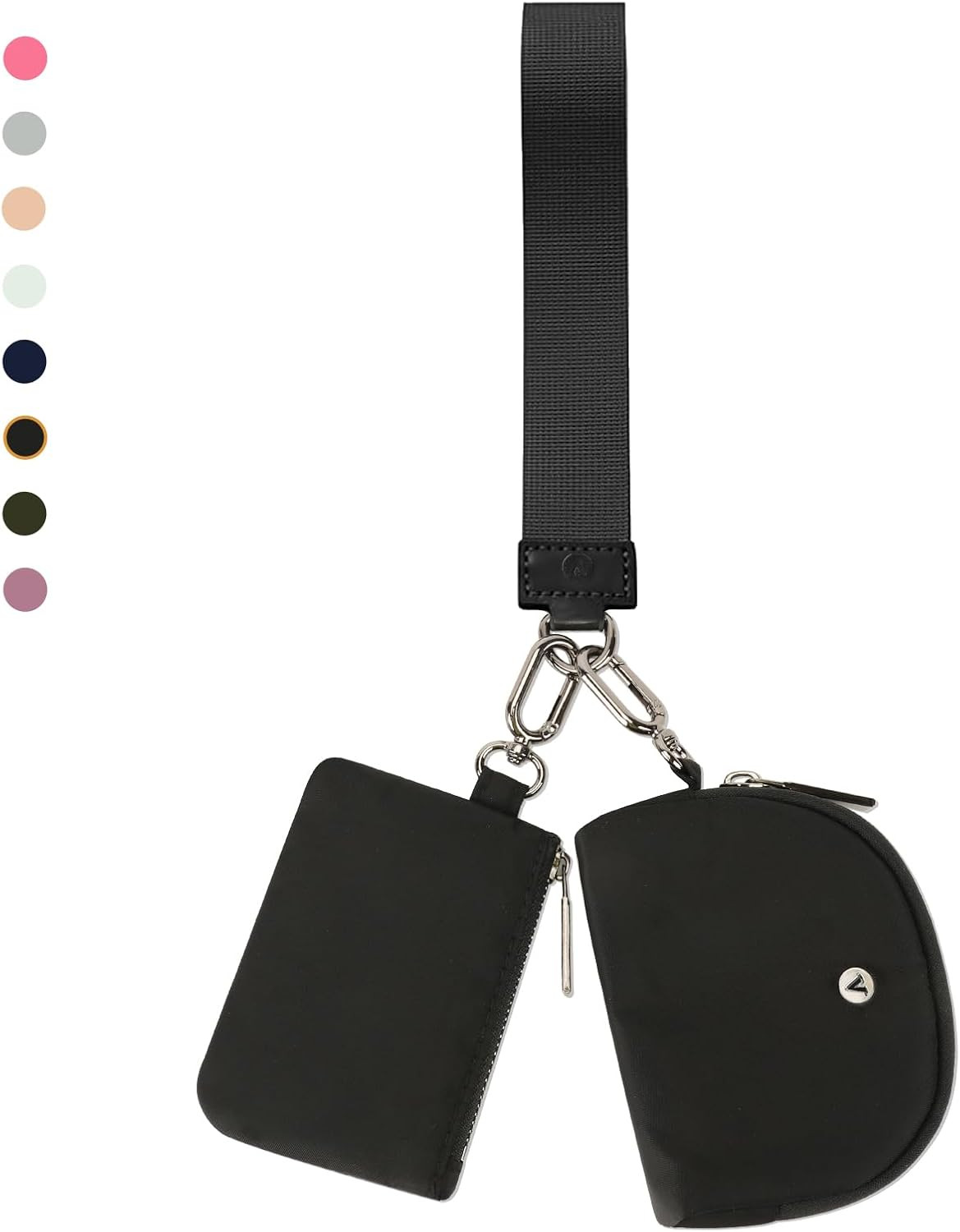 KeyChain Wallet Wristlet Wallets For Women Mini Zip Dual Pouch Wristlet | Amazon (US)