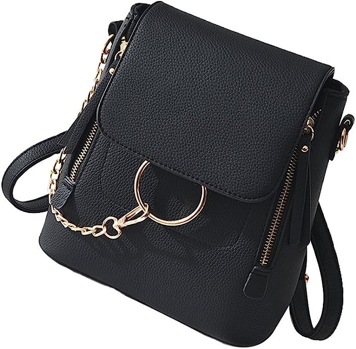 HENGSHENG Fashion Women Crossbody Backpack Purse Small Pu Leather Shoulder Bag Ladies Cute Chain ... | Amazon (US)