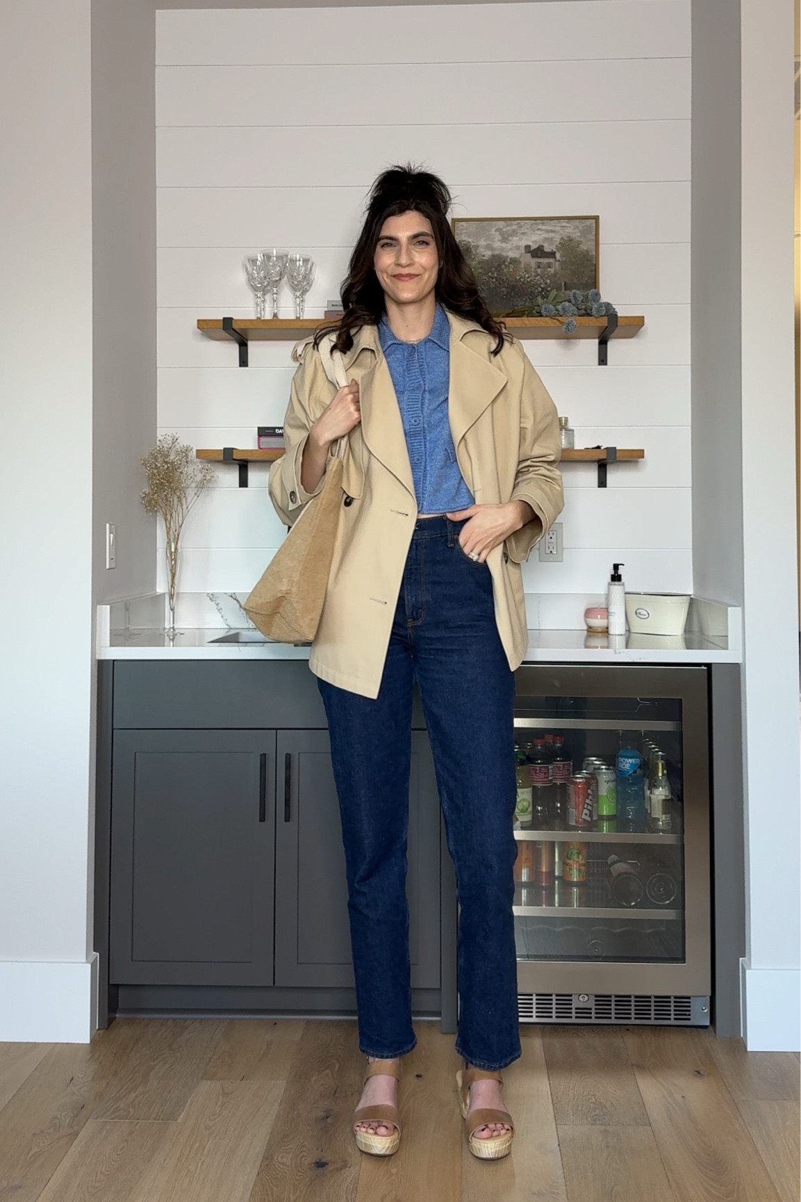 Spring outfit idea for warmer days ahead! 💐☀️ 

This cropped short sleeve cardigan comes in several colors. I love it so much, I bought 2 of them! 

My trench is a tall size, but I also linked a similar style in standard sizing. 

Jeans come in short, regular, long, and extra long. 



#LTKFindsUnder50 #LTKFindsUnder100 #LTKShoeCrush