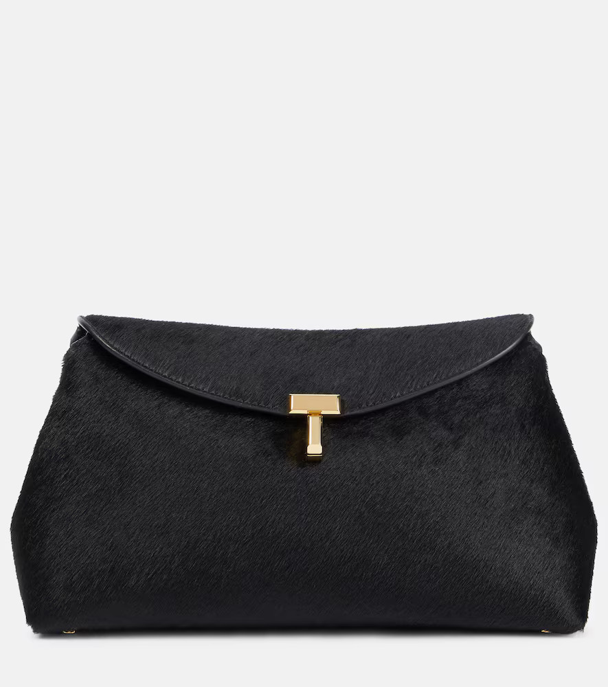 Toteme T-Lock Small calf hair tote bag | Mytheresa (US/CA)