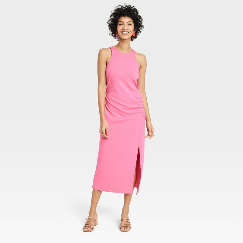 Women's Sleeveless Ruched Ponte Dress - A New Day™ | Target