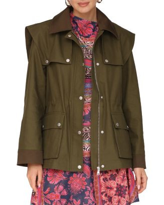 Avec Les Filles Utility Anorak with Combo and Shoulder Bias Flange | Bloomingdale's Women | Bloomingdale's (AU)