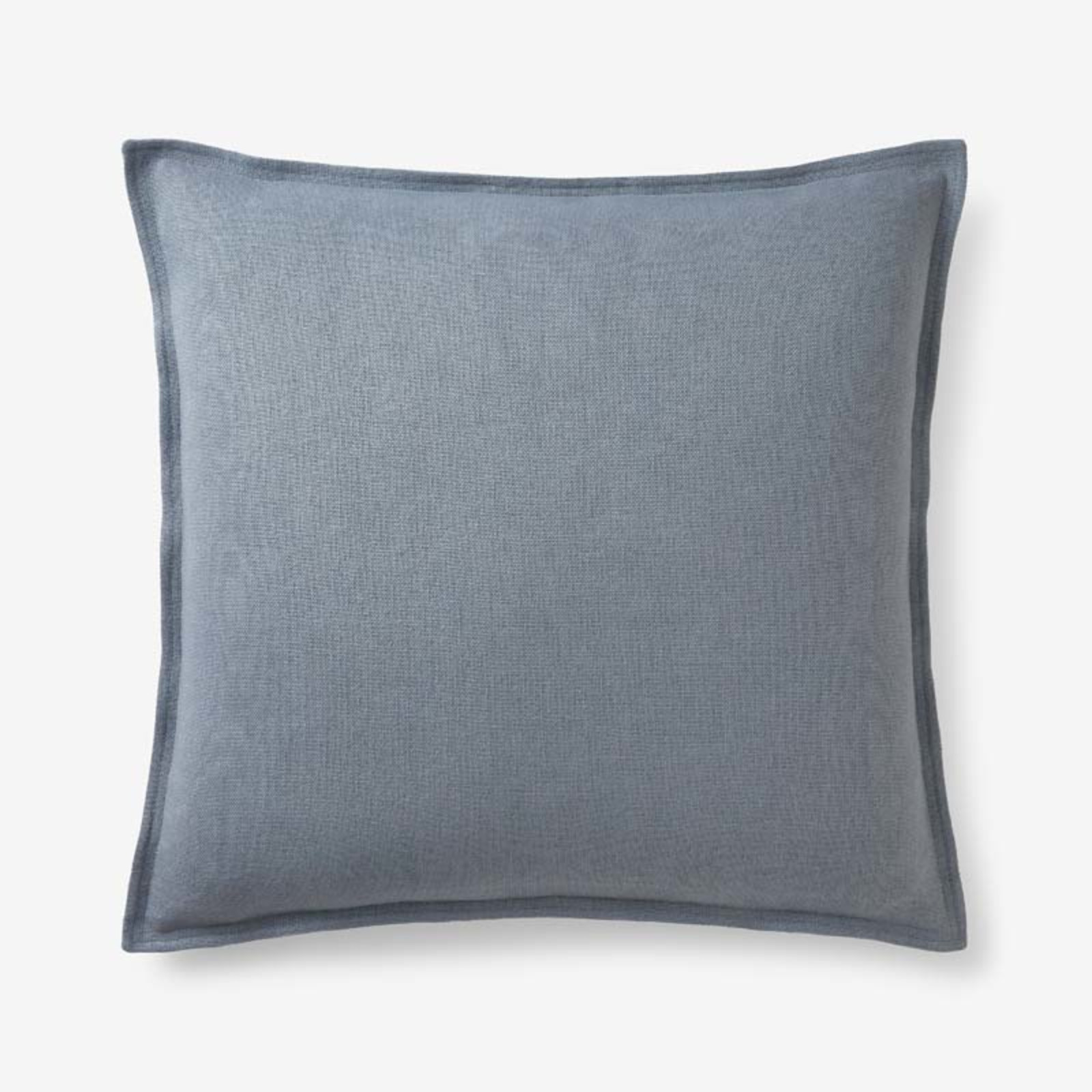 Linen Decorative Square Pillow Cover - Slate Blue, 20 in. x 20 in. | The Company Store