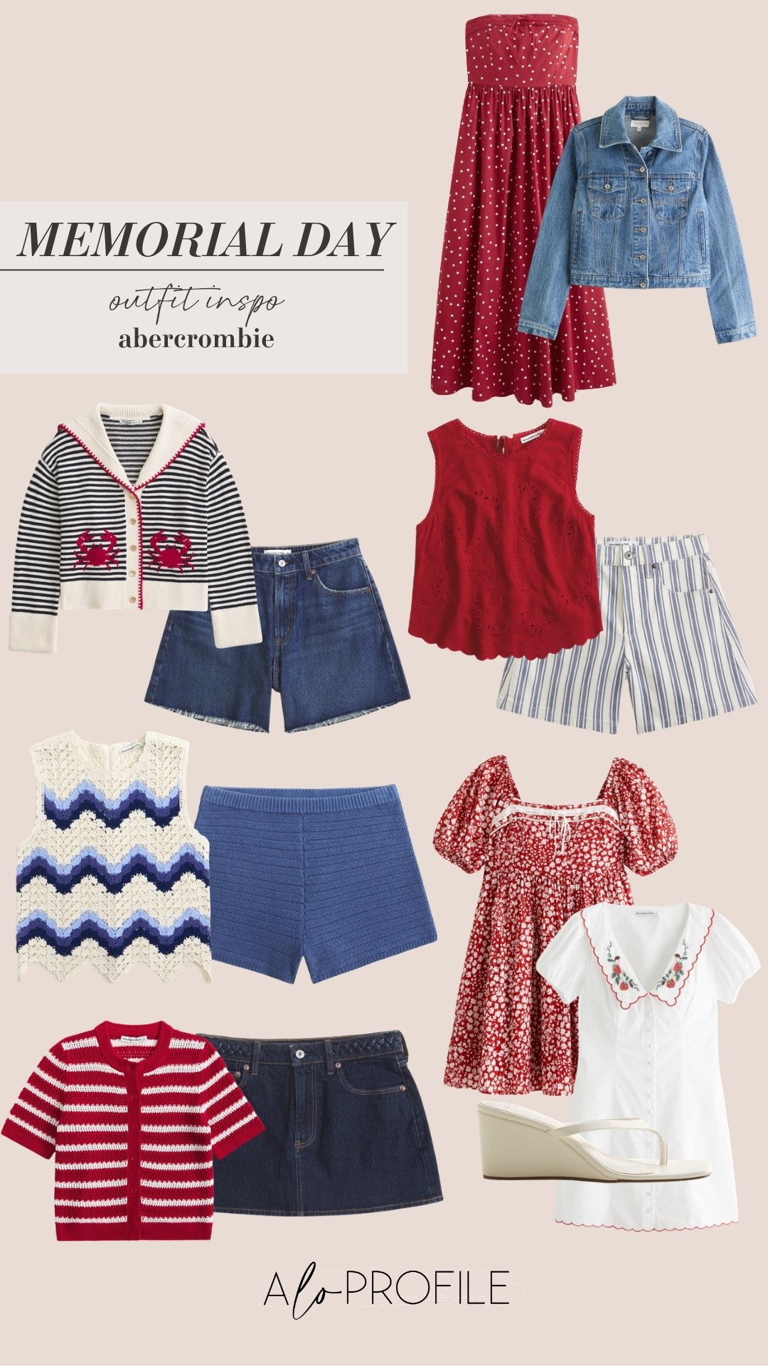 Memorial Day Outfit Ideas via Abercrombie 🤍
