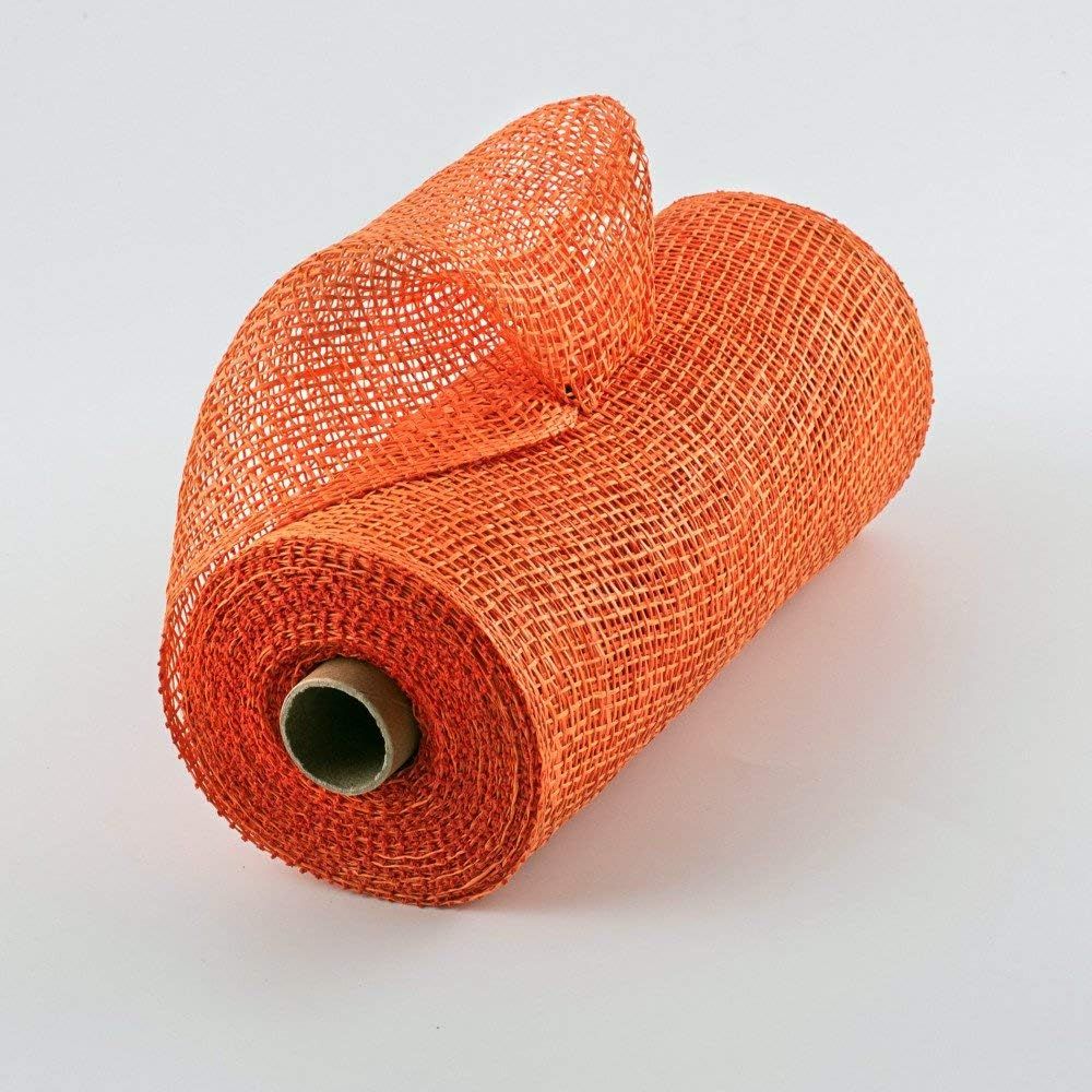 Poly Burlap Deco Mesh, 10" x 10 Yards (Orange) | Amazon (US)