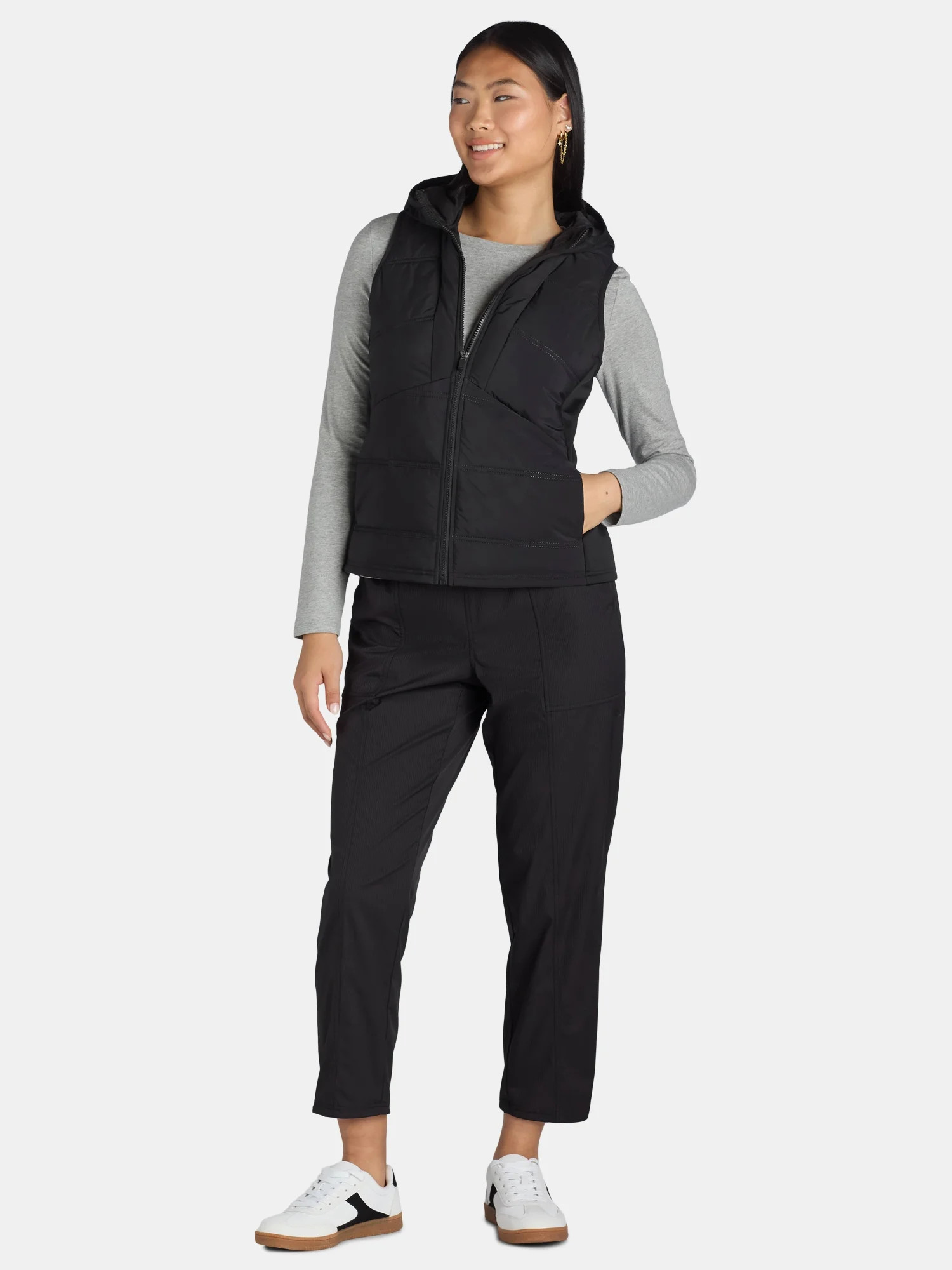 Avia Women's Hooded Quilted Vest, Sizes XS-XXXL - Walmart.com | Walmart (US)