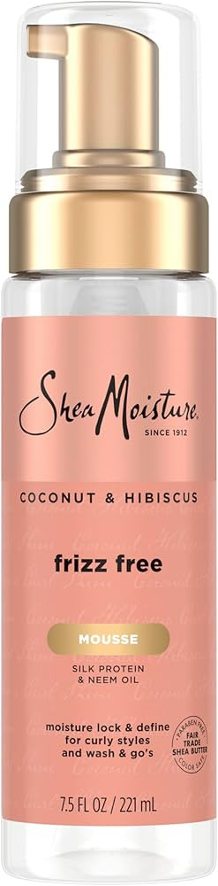 SheaMoisture Curl Mousse Coconut and Hibiscus for Frizz Control Styling Mousse with Shea Butter 7... | Amazon (US)
