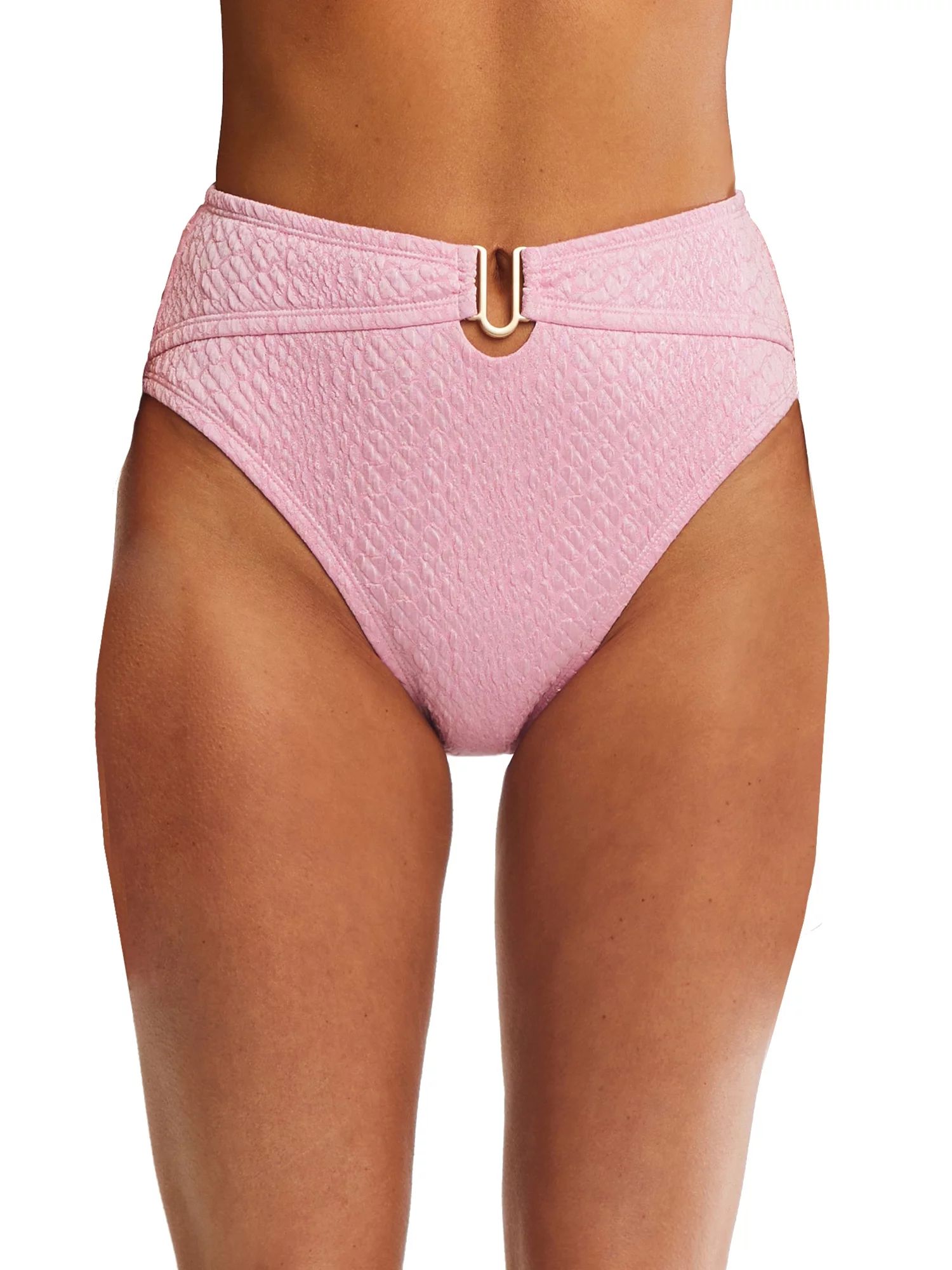 Time and Tru Women's U-Trim High Waist Bikini Swim Bottoms, Sizes S-3X | Walmart (US)