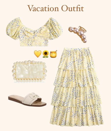 spring outfits, spring outfits 2024, spring outfits amazon, spring fashion, march outfit, casual spring outfits, spring outfit ideas, cute spring outfits, cute casual outfit, date night outfit, date night outfits, vacation outfit, resort outfit, spring outfit, resort wear, floral blouse, floral skirt, clean girl aesthetic, abercrombie spring, white sandals, white shoulder bag, white bag, white purse, cult gaia bag, cult gaia purse