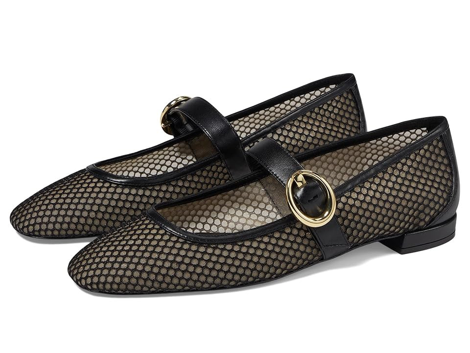 Stuart Weitzman Arabella Mary Jane Women's Flat Shoes Black : 8.5 M, Leather | Zappos