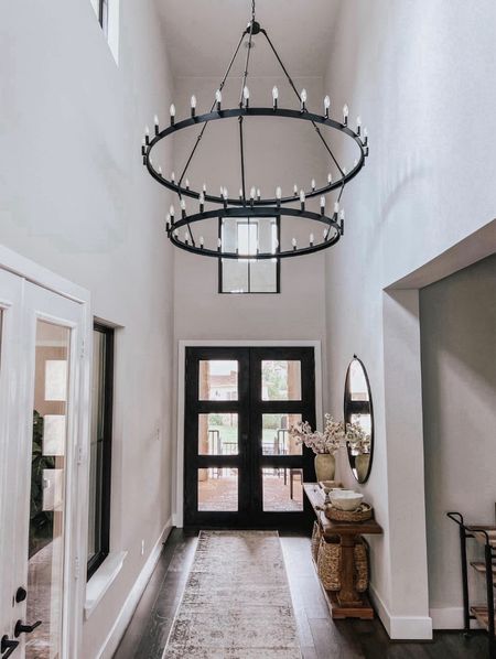 Entryway details! Our chandelier is from Amazon! 
#founditonamazon 

#LTKhome #LTKstyletip