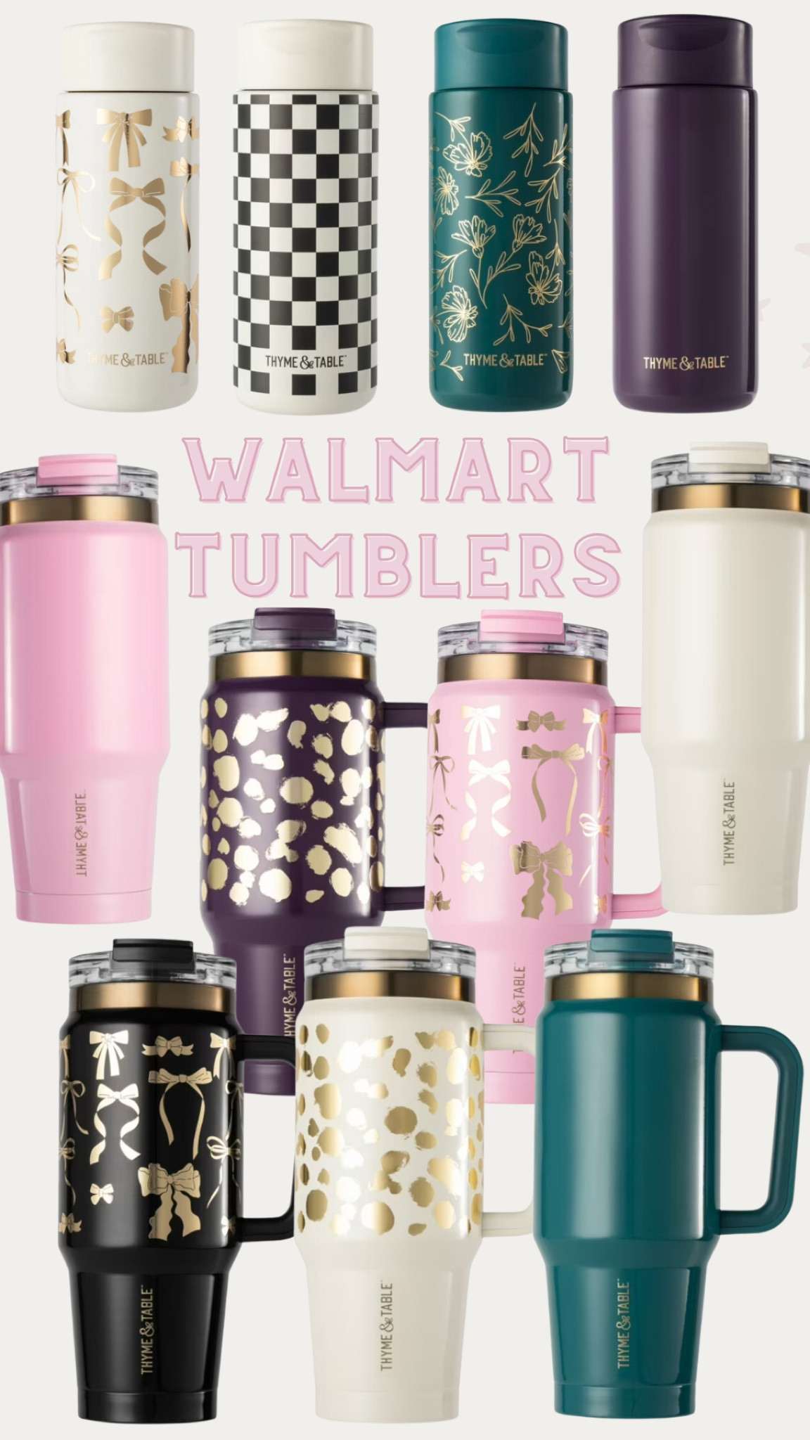 Cutest Walmart tumblers! Come in tons of colors! 

THEBLOOMINGNEST tumbler coffee mug insulated cup Walmart thyme and table 

#LTKHome #LTKSeasonal #LTKFamily