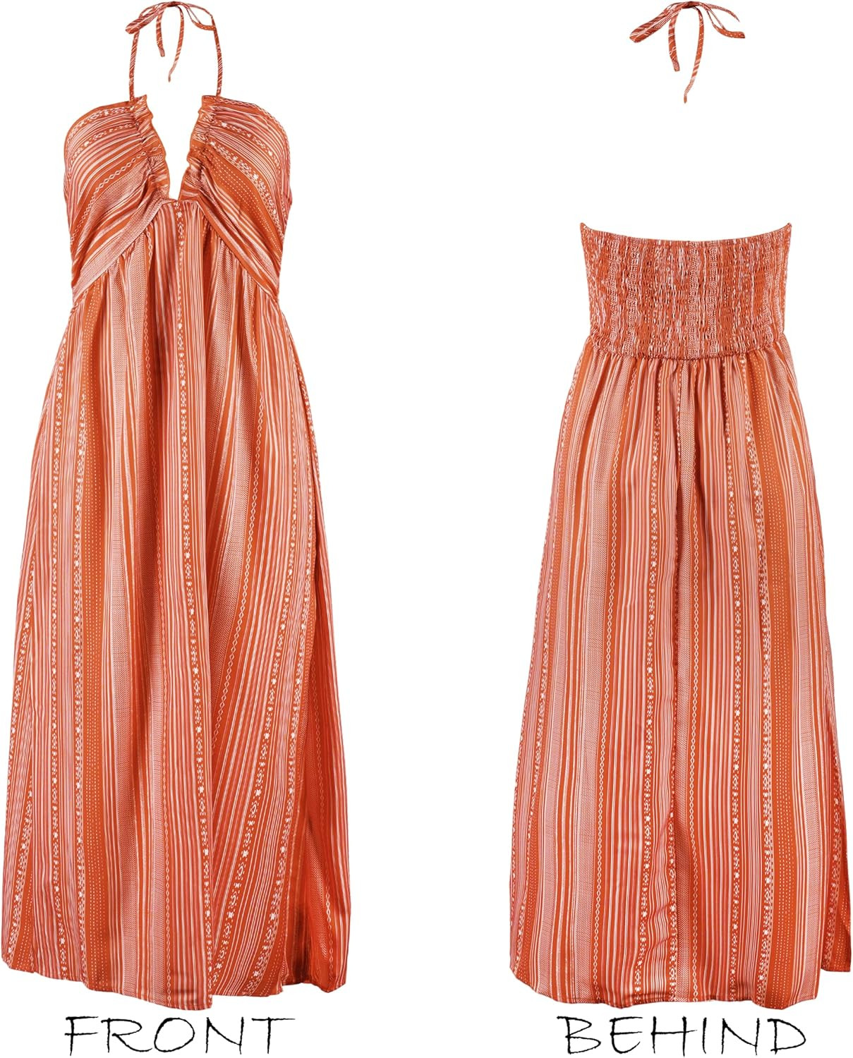 CUPSHE Women's Backless Paisley Floral Beach Dress Halter Neck Ruffle Plunging V Spaghetti Straps... | Amazon (US)