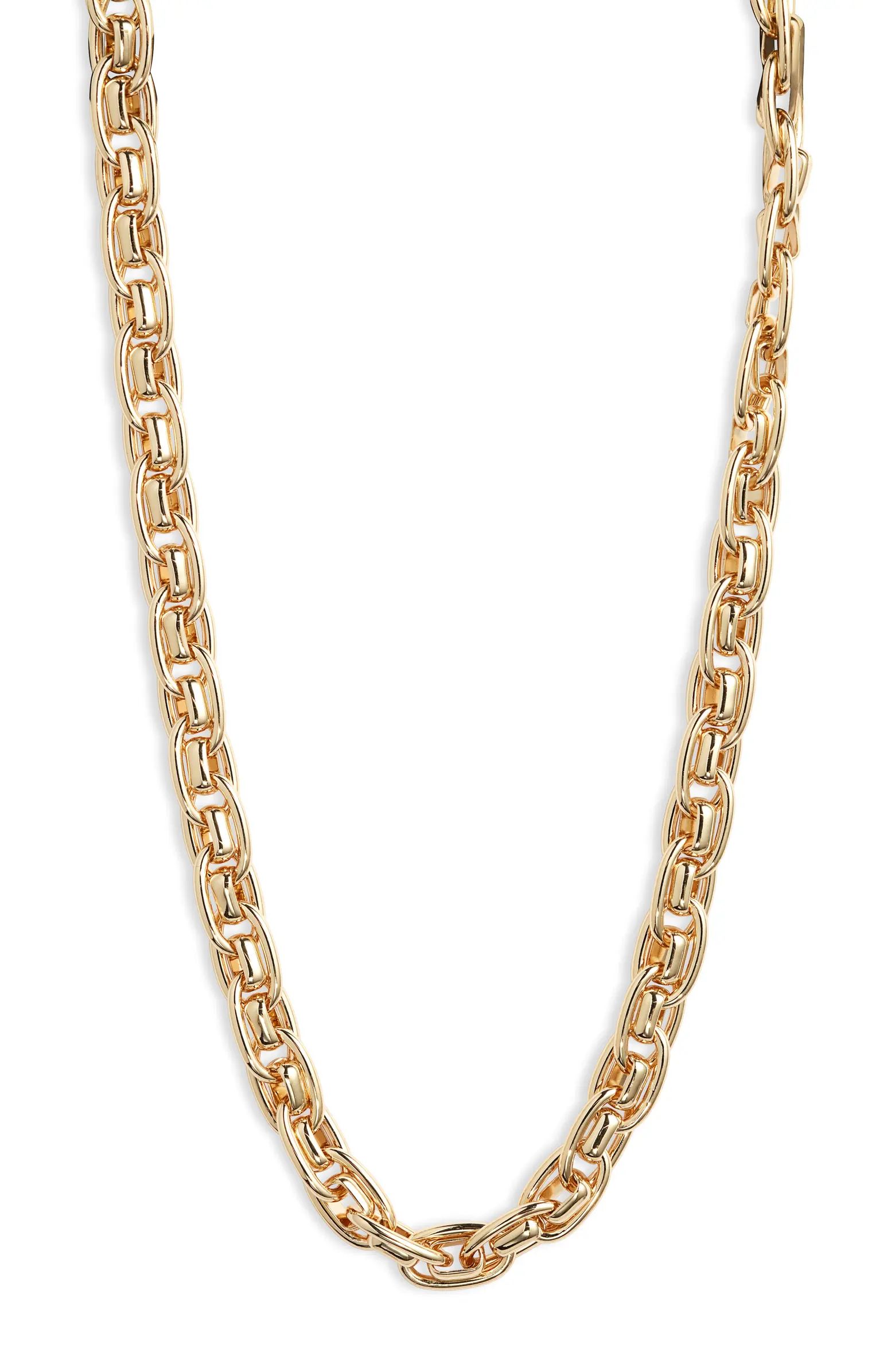 Nordstrom Luxe Double Curb Chain Necklace | Nordstrom | Nordstrom