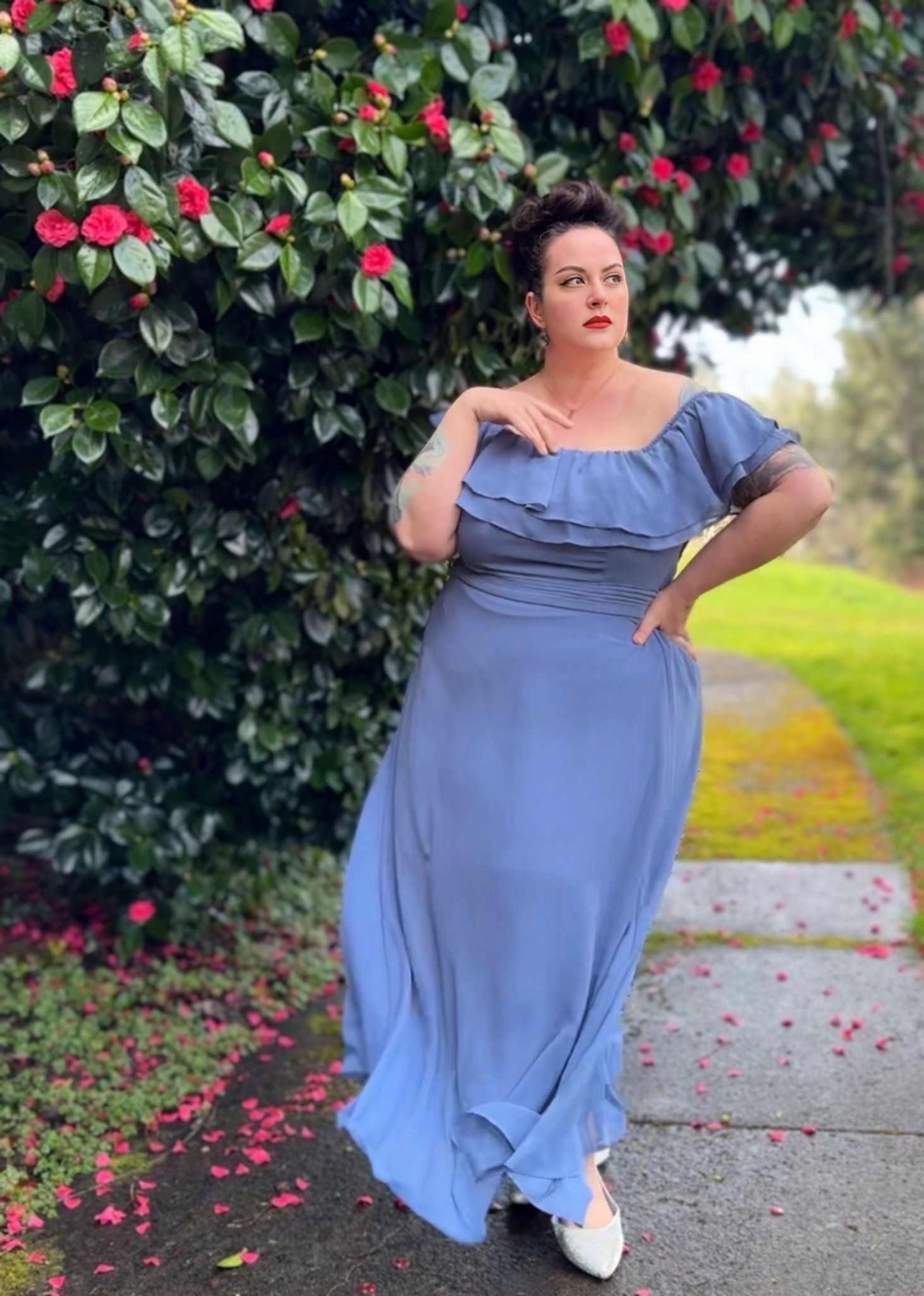 Dusty blue formal dresss

#LTKOver40 #LTKPlusSize #LTKFindsUnder100