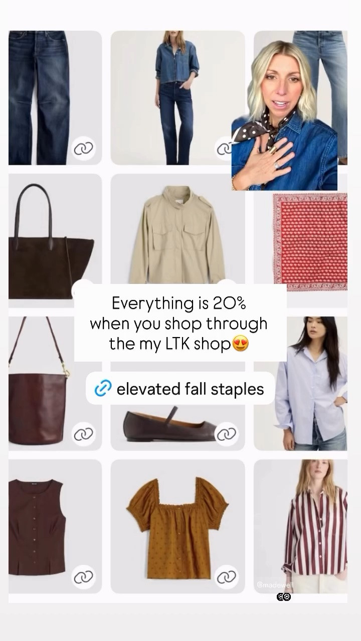 My top fall picks from Madewell!
Everything is 20% 
when you shop through 
the my LTK shop😍

#LTKxMadewell #LTKOver40 #LTKSeasonal