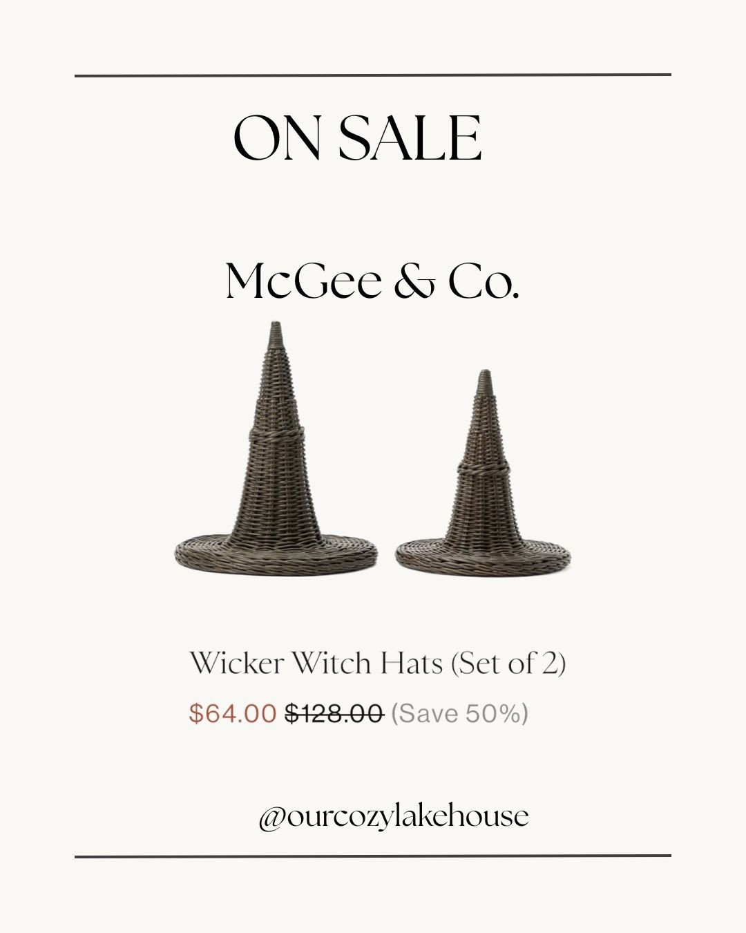 Viral McGee & Co. Rattan witch hats on sale!!

#LTKHome #LTKHalloween #LTKSeasonal