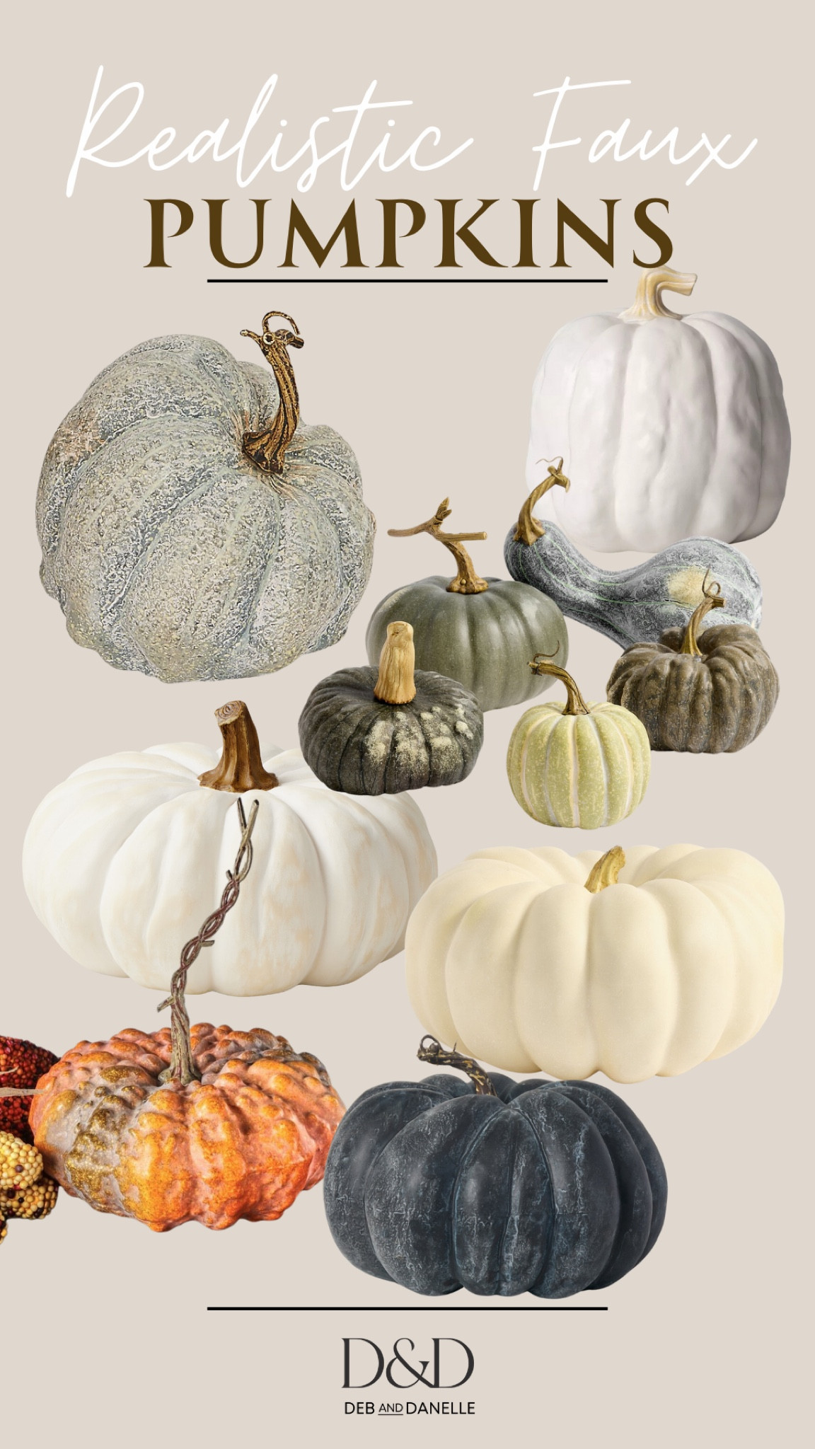 Here are some realistic artificial pumpkin options from across the web. Adding a pumpkin is such an easy way to begin transitioning your home for Fall. 

#LTKSeasonal #LTKHome #LTKFindsUnder50