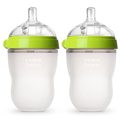 Comotomo Baby Bottle, Green, 8 oz (2 Count) | Amazon (US)