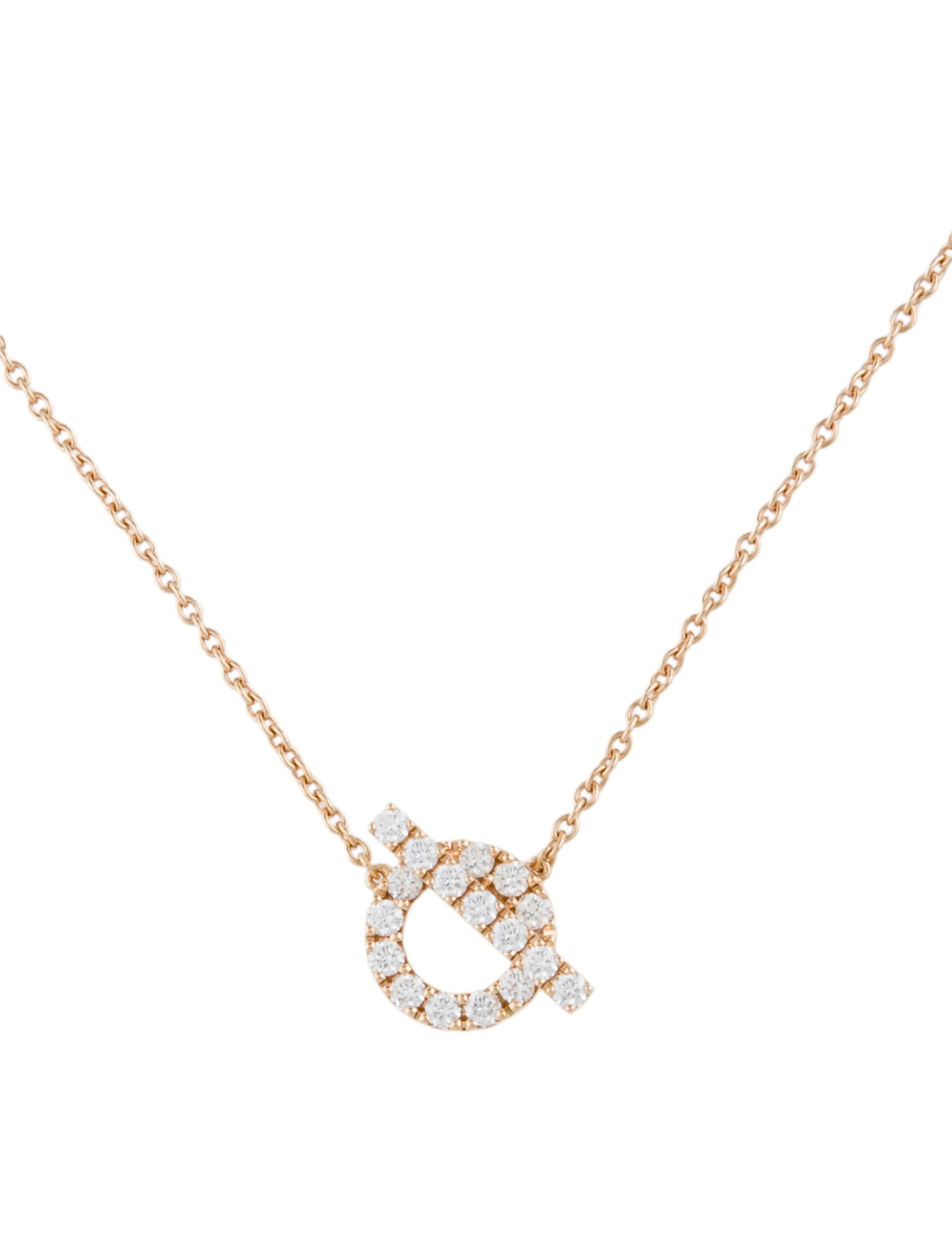 18K Diamond Finesse Pendant Necklace | The RealReal
