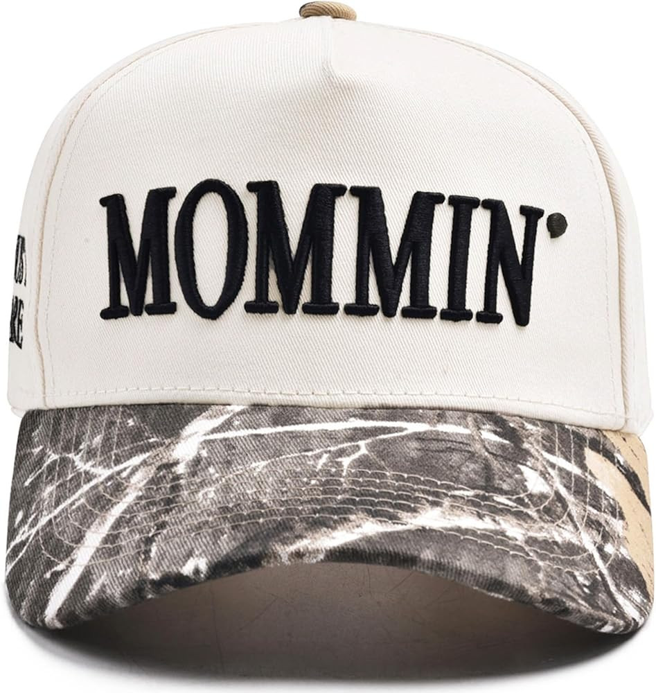 Women’s Mommin Trucker Hat – Vintage Two-Tone Ponytail Baseball Cap, Embroidered Adjustable H... | Amazon (US)