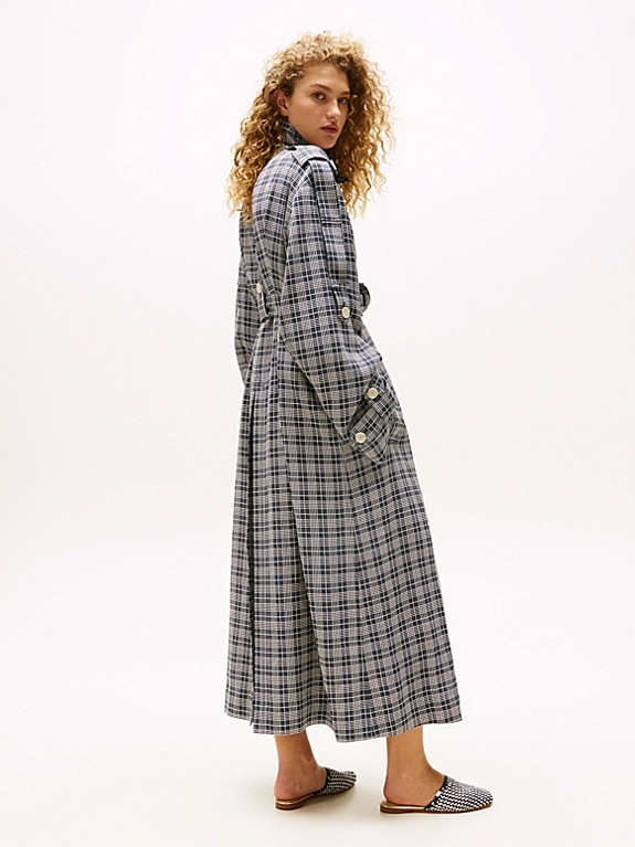 The Runway Collection Silk Blend Oversized Trench Coat | Tommy Hilfiger UK