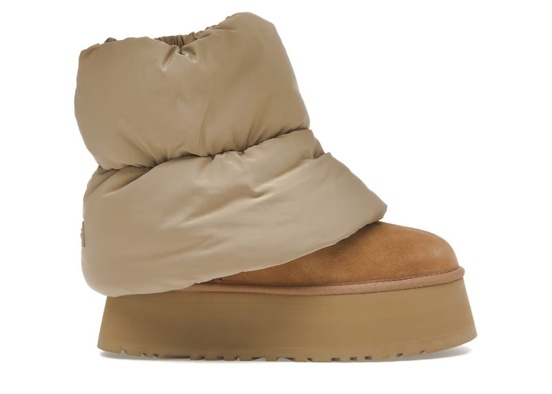 UGG Classic Mini Dipper Puffer Boot (Women's) Sneakers in Amphora/Chestnut | StockX
