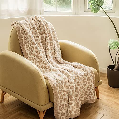 DOOWELL Leopard Throw Blanket, Unique Animal Print Cozy Blanket, 45 60in Soft Blanket, Suitable for  | Amazon (US)