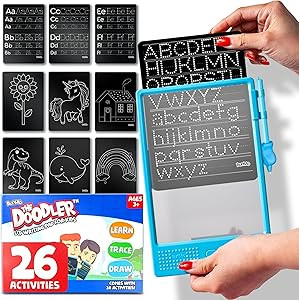 BUNMO Doodle Board + 26 Unique Templates - Draw, Color & Write with Insertable Tracing Templates ... | Amazon (US)