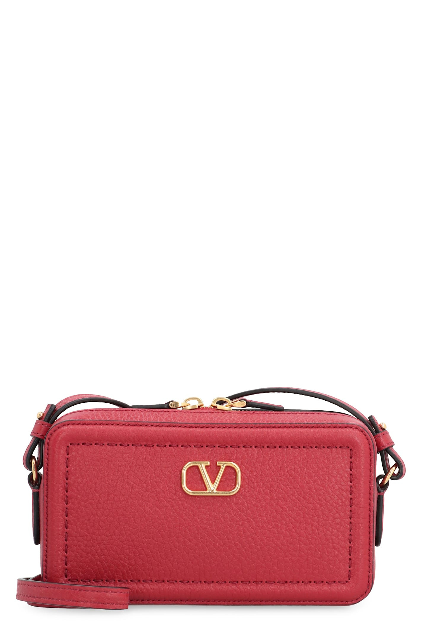 Valentino Garavani Alltime Leather Mini Crossbody Bag | Italist.com US