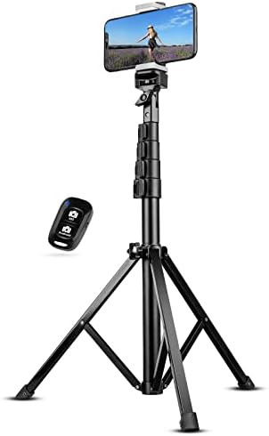 UBeesize 60" Extendable Tripod Stand with Bluetooth Remote for iPhone Android Phone, Heavy Duty A... | Amazon (US)