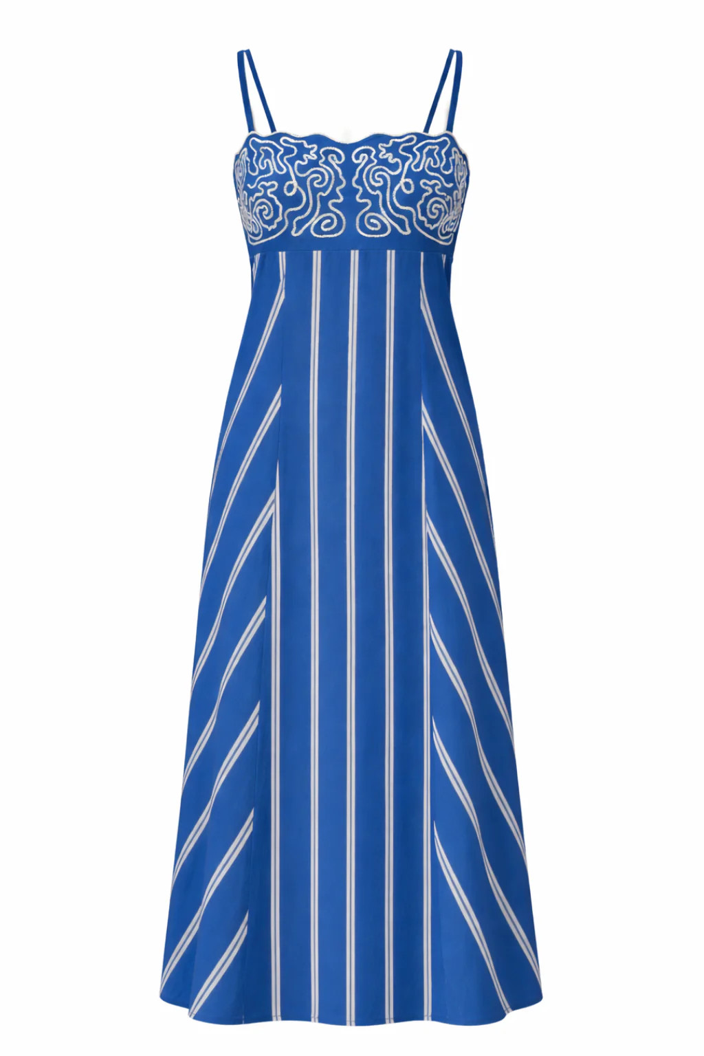 Prescott Cloud Ribbon Stripe Midi Dress | Anna Cate Collection