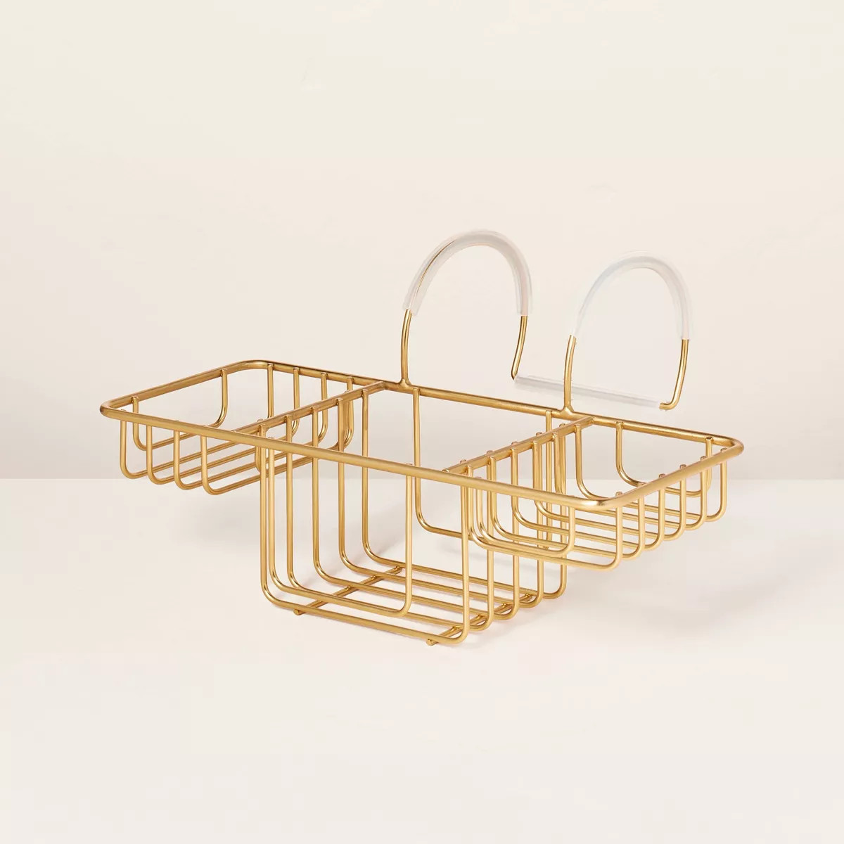 Over-the-Side Wired Bathtub Caddy Brass Finish - Hearth & Hand™ with Magnolia | Target
