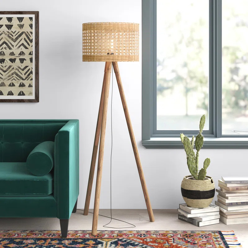 Antone 63'' Natural Tripod Floor Lamp | Wayfair North America