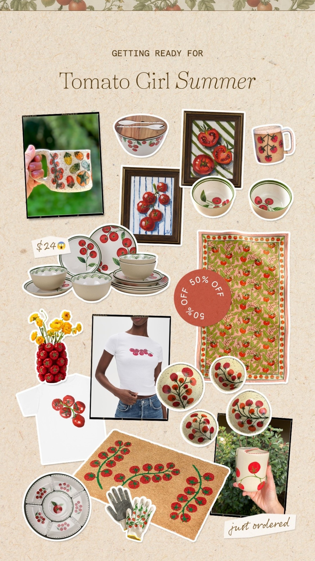 Going all in for tomato girl summer 🥹