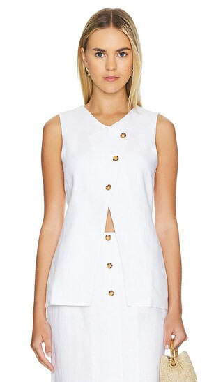 Posse Gigi Gilet in Ivory. - size M (also in L, XL, XXS) | Revolve Clothing (Global)
