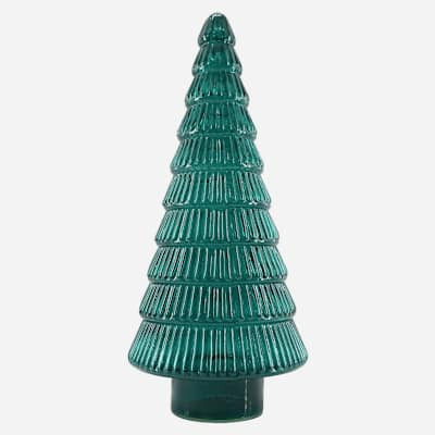 Green Glass Tree, 15" | At Home