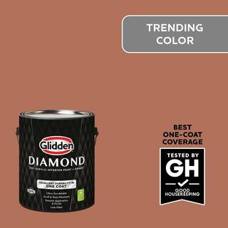 1 gal. #PPG1067-5 Copper Beech Eggshell Interior Paint with Primer | The Home Depot