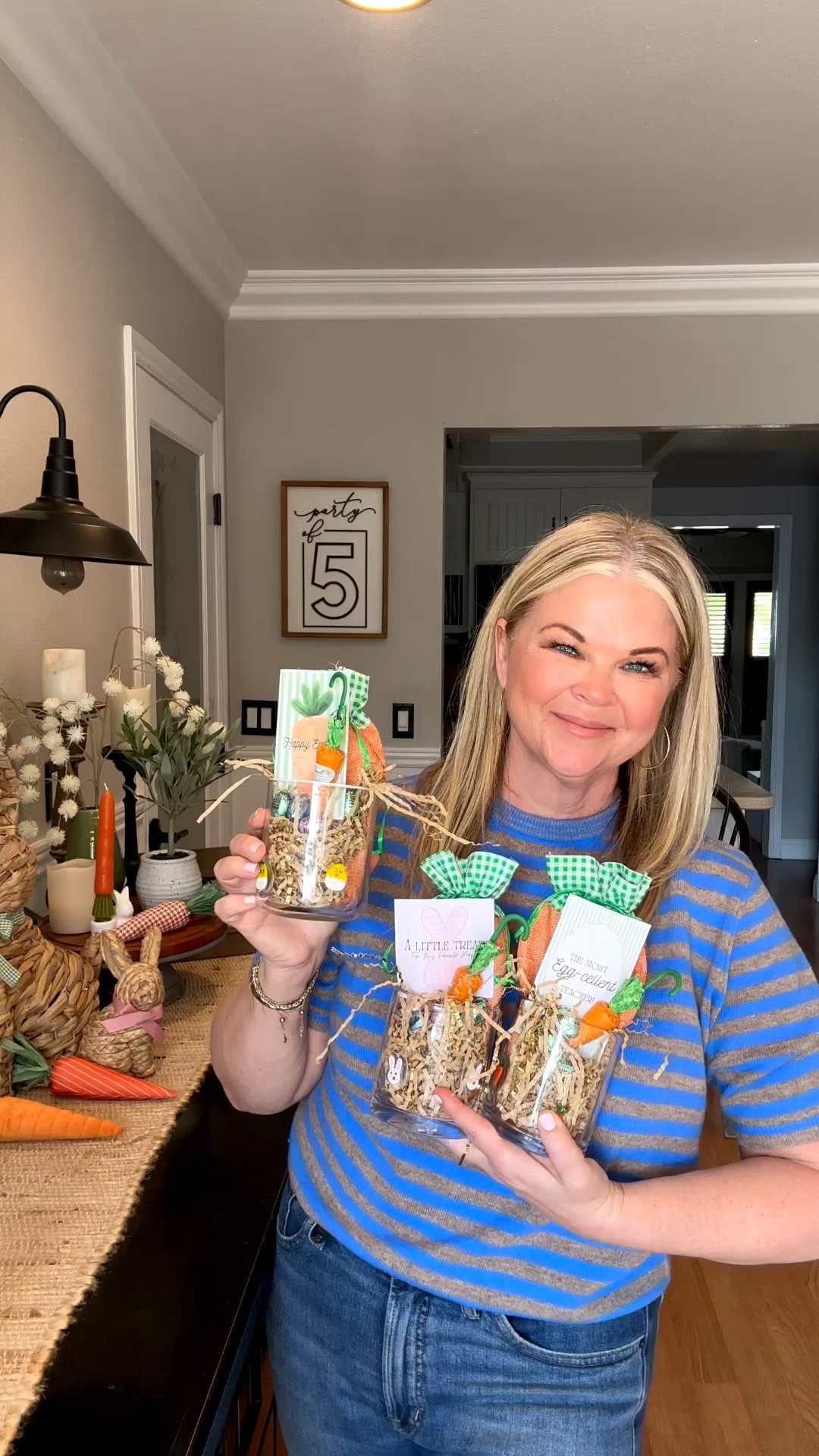 How cute are these mini Easter “baskets”? These glasses are so fun for Spring & Easter & paired with the carrot gift bag perfection🐰🥕 A fun gift idea! 

#LTKstorytime #LTKSeasonal #LTKHome
