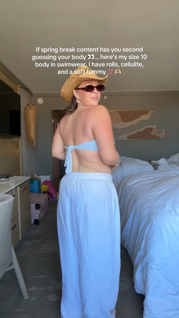 Pool Day Vacation Outfit 🤍🩵🫶🏻 Wearing a size large in the bikini top and bottoms 

#LTKMidsize #LTKSwim #LTKTravel