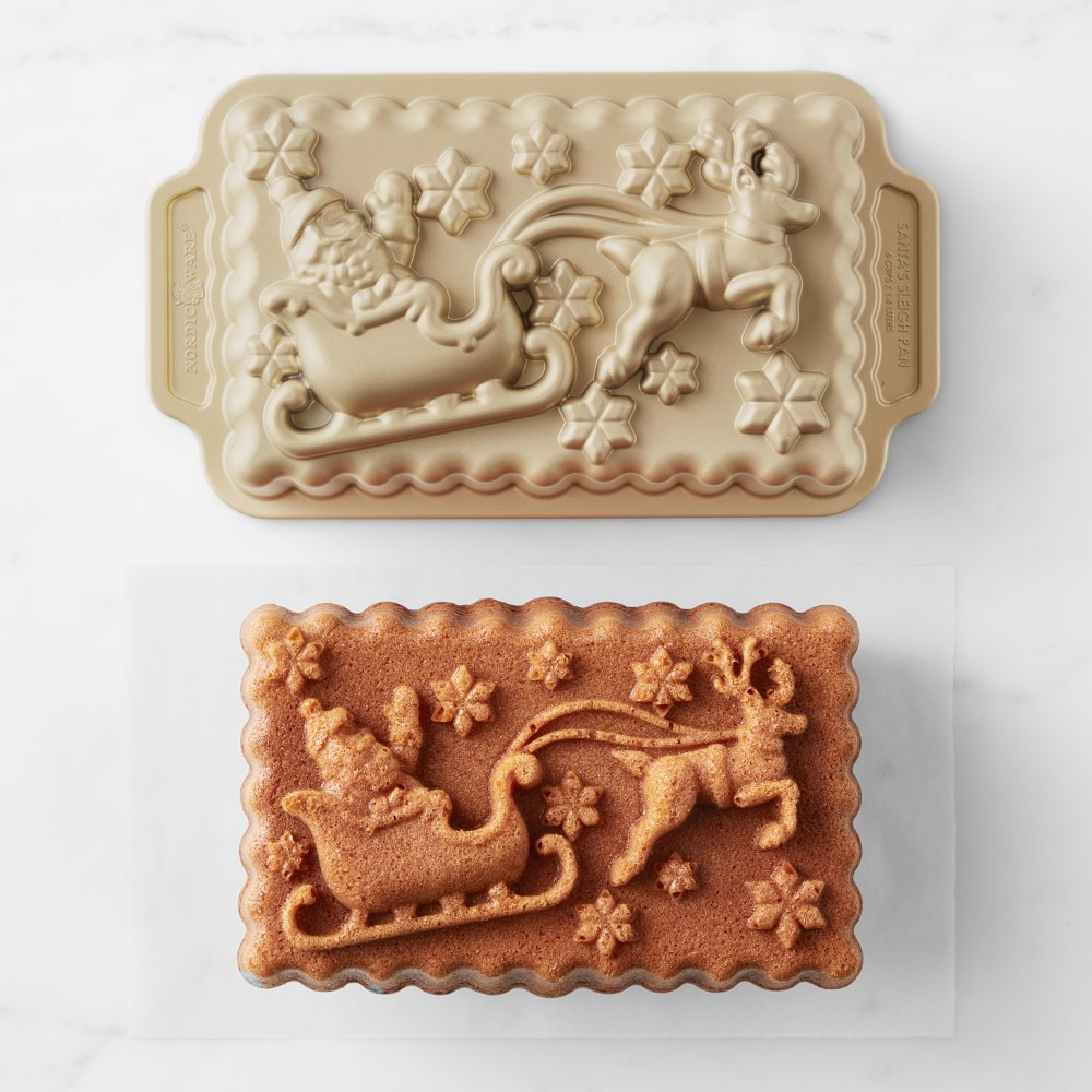 Nordic Ware Nonstick Cast Aluminum 'Twas the Night Before Christmas Loaf Pan | Williams-Sonoma