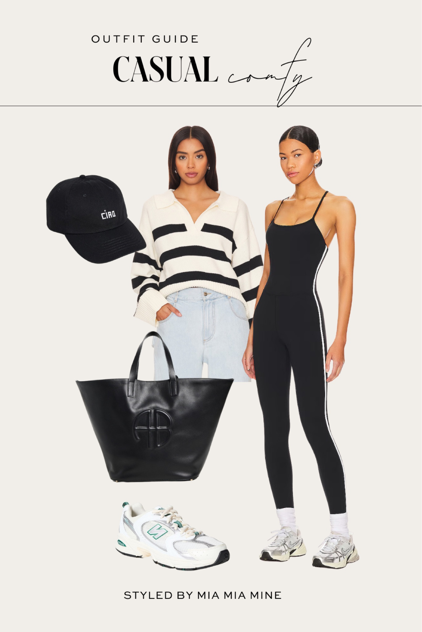 Casual summer outfit / weekend outfit ideas
Revolve stripe sweater
Revolve jumpsuit
Anine bing tote
New balance sneakers 

#LTKStyleTip #LTKFindsUnder100 #LTKFitness