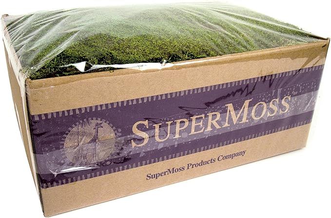 SuperMoss (21598) Sheet Moss Preserved, Fresh Green Wet Use (20-24 sq. ft. Approx 3.5lbs) | Amazon (US)