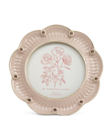 5x5 Scalloped Round Tabletop Picture Frame | TJ Maxx
