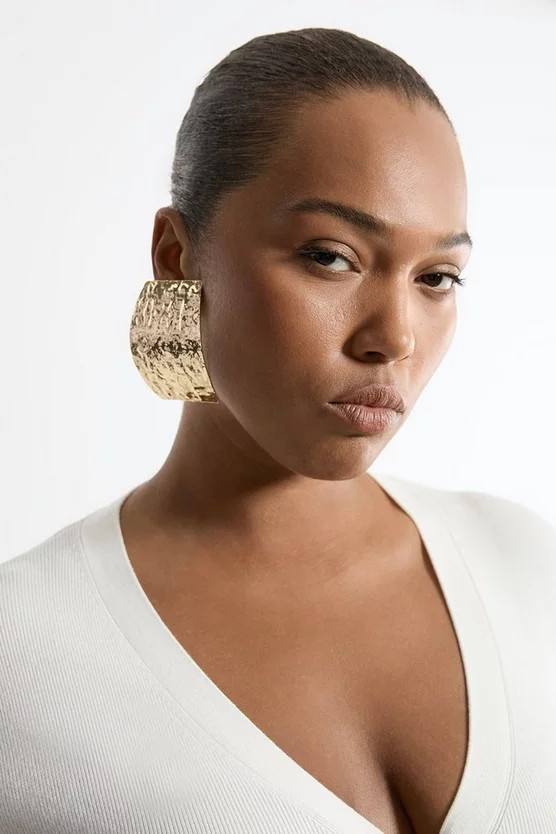 Plus Size Viscose Blend Knit Stripe Cardigan | Karen Millen UK + IE + DE + NL