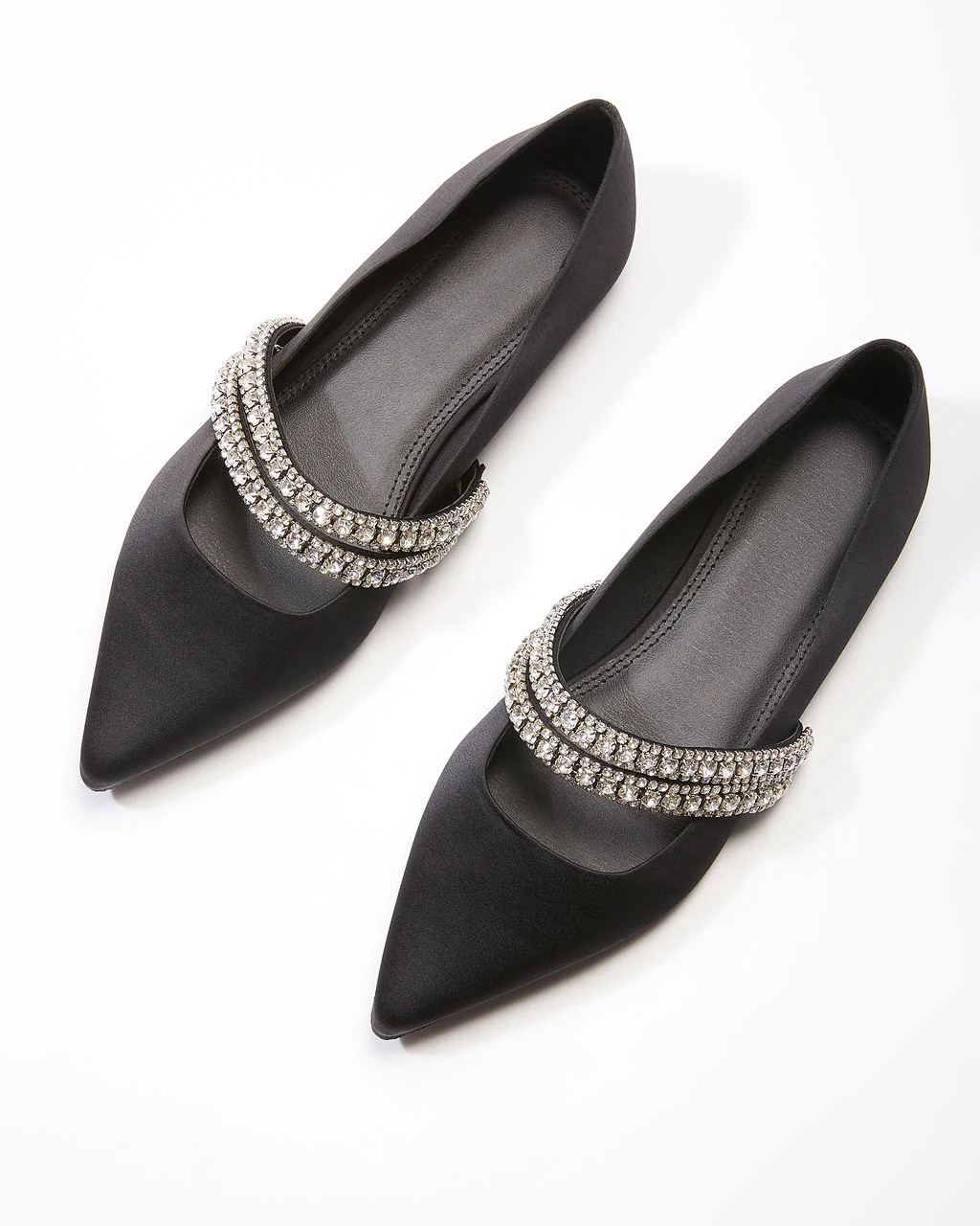 Spellbound Rhinestone Pointed Flats | VICI