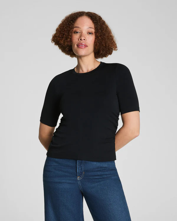 Cotton Crew Tee – Breathable, Classic Fit | SPANX | Spanx
