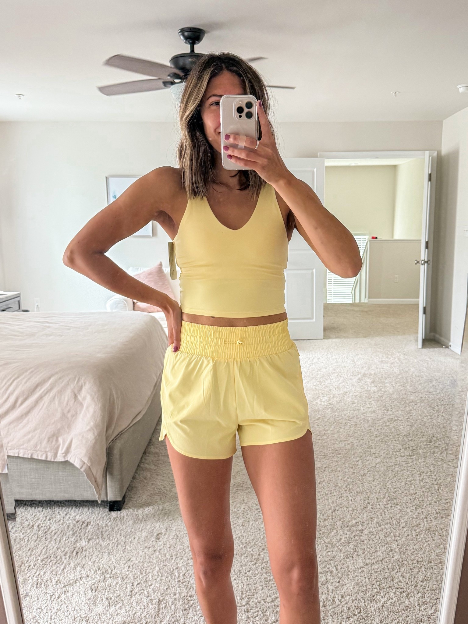 BUTTER YELLOW 💛 (size small in both top & bottom) 

#LTKSummerEdit #LTKActive #LTKSaleAlert